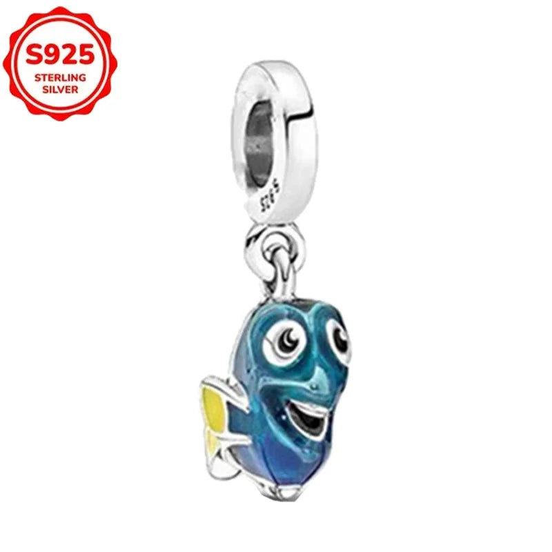 For Original Women 925 Bracelet Bangle Pendant Charm Disney Stitch 925 Sterling Silver Boutique Bead DIY Jewelry Gift New in Hot
