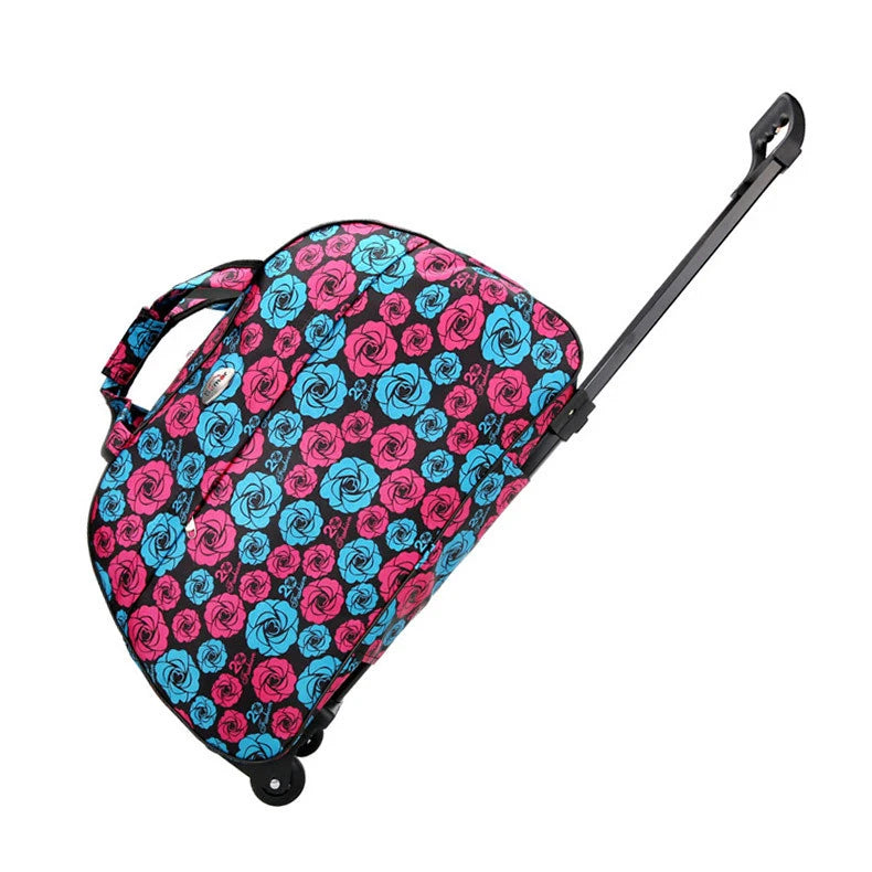 Large Capacity Travel Trolley Bags Women Men Wheeled Bag Oxford Waterproof Rolling Luggage Suitcase Travel Bag With Wheels