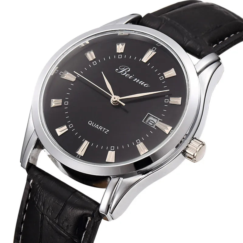 Men Watches Business Wrist Watch Luxury Leather Strap Analog Watches Quartz Wristwatches Clock Men Simple Watch Gifts for Men