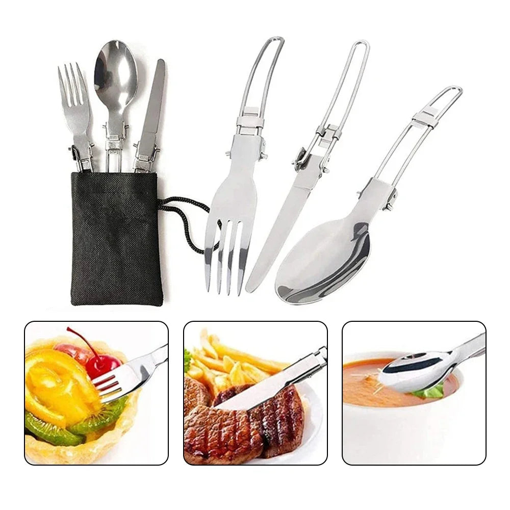 10 pieces Lightweight Camping Cooker Pan Set Aluminum bivouac kitchen Utensils Kit -, Dinnerware Cutlery Utensil pot pan