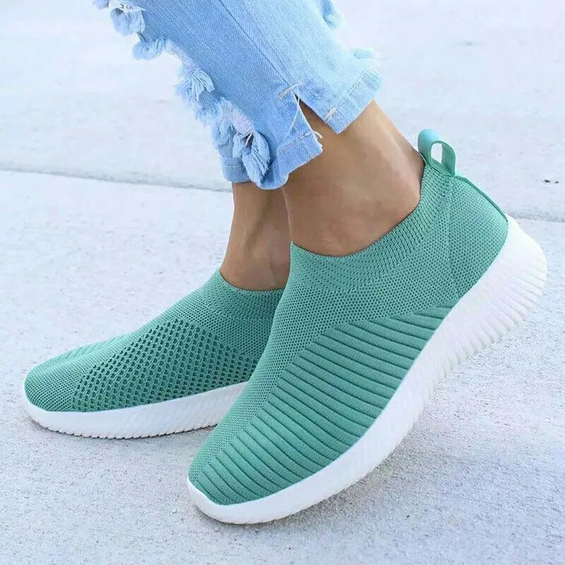 Shoes Fashion Sneakers Women Walking Women Casual Shoes Flat Platform Sneakers Sock Chunky Sneakers Slip On Shoes Woman Mujer