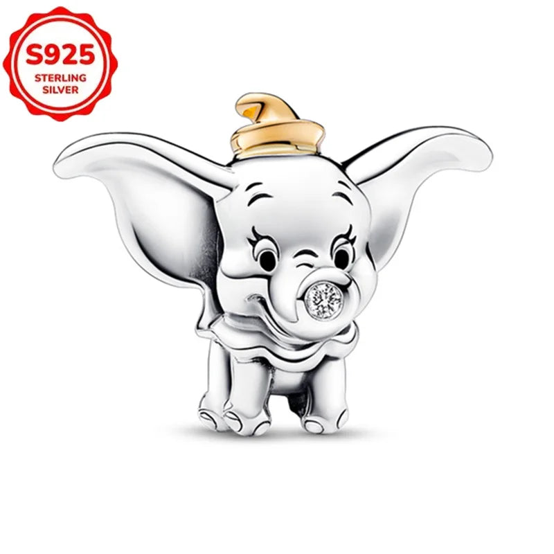For Original Women 925 Bracelet Bangle Pendant Charm Disney Stitch 925 Sterling Silver Boutique Bead DIY Jewelry Gift New in Hot