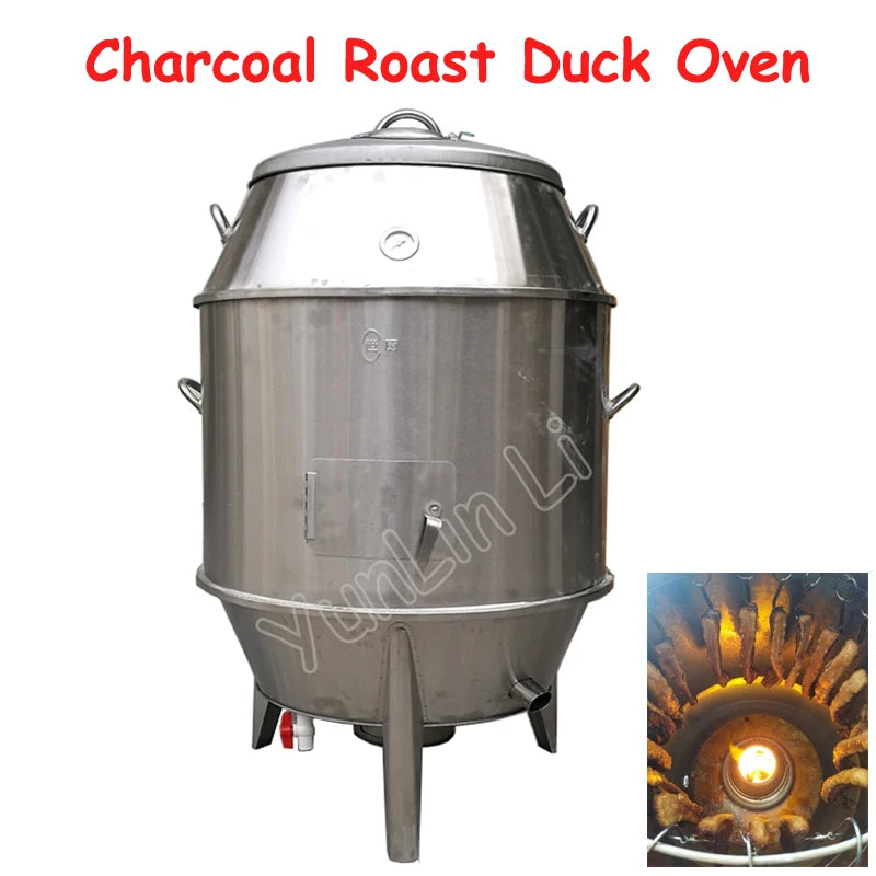 Vertical Charcoal Forno Stainless Steel Duck Chicken Oven Commercial Meat Roast Stove Goose Crispy Pork Belly Hanging Oven
