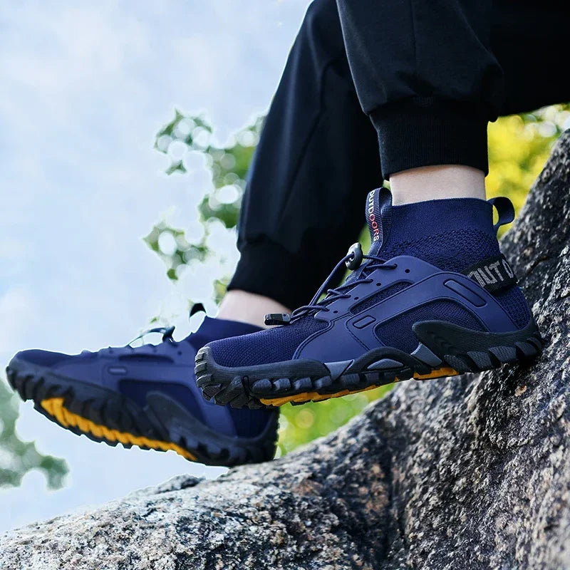 Hiking Shoes for Man Outdoor Comfortable Breathable Mesh High Top Boots Mountaineering Woman Quick Drying Leisure Travel Sneaker