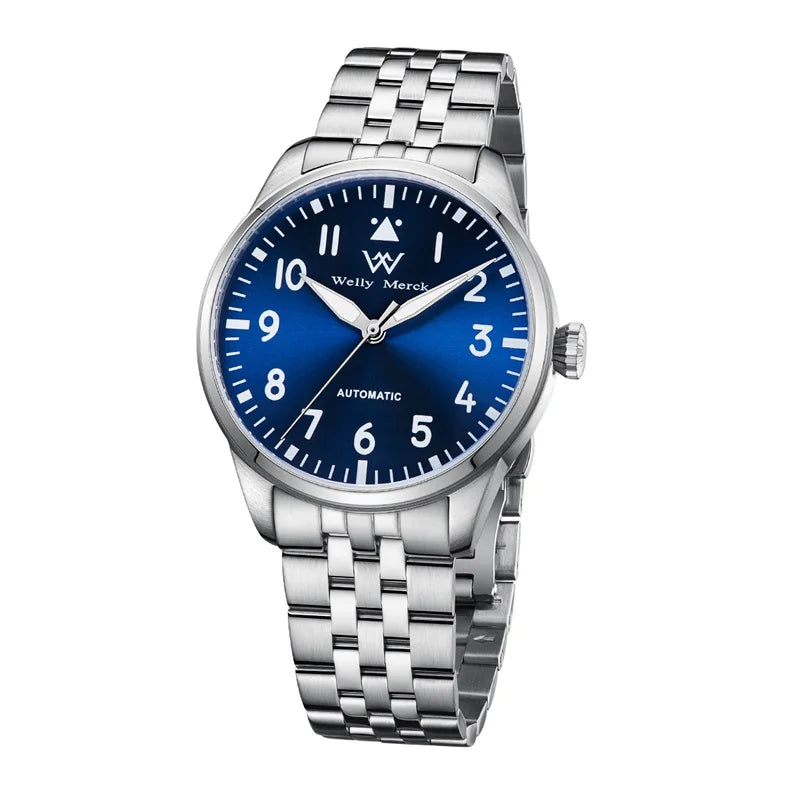 WM Watch Dive Watch Automatic Mechanical Watches 200M Water Resistant Man Men Diving Diver Watch Pilot Series Welly Merck WM165