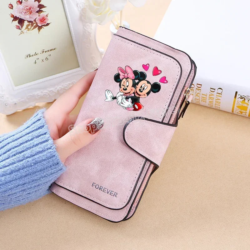 Mickey Minnie Wallet Women Wallets Card Wallet Coin Wallet Womens Bags for Women Purse ID Wallets Female Coin Purse Girls Gift