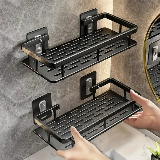 Bathroom Storage Rack, Bathroom Shelves, No-Drill Wall Mount Corner Shelf, Shower Storage Rack Holder