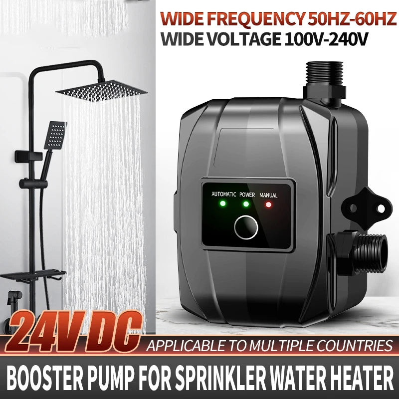 2025 New Upgraded Automatic Booster Pump 150W 24V Brushless Water Pump Home Shower Water Heater Added Water Pressure Silent Pump