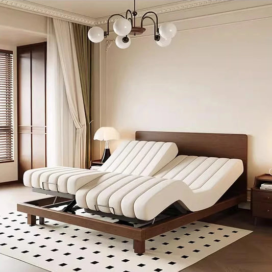 Massage Modern Massage Bed Double Loft Luxury Sleeping Design Platform Bed Leather Frame Letto Matrimoniale Trendy Furniture