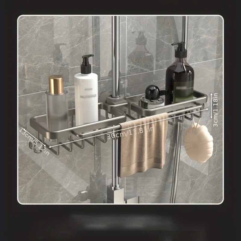 One Bathroom Storage Rack, Shower Head Storage Basket, Shower Head Storage Rack, Suitable for Bathroom Shower Head Kitchen Fauce