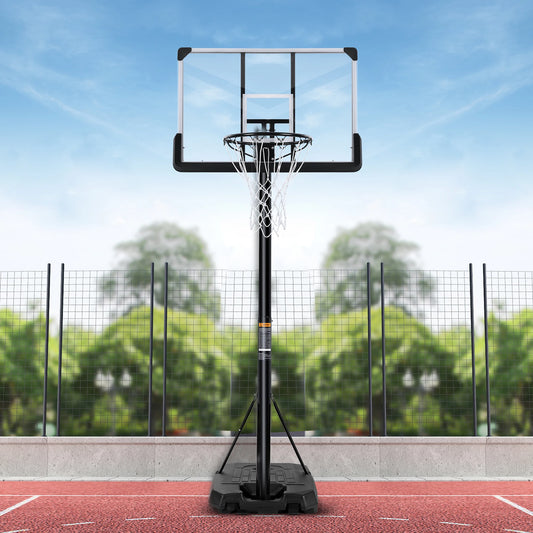 Portable Basketball Hoop 44 inch Goal Basketball Hoop System Height Adjustable 7 ft. 6 in..10 ft. with Indoor Outdoor
