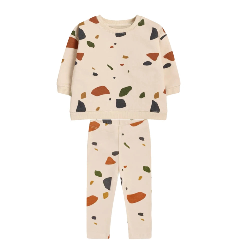 Baby Boy Clothes Sets Spring Toddler Girl Casual Tops Sweater + Pants Kids Outfits