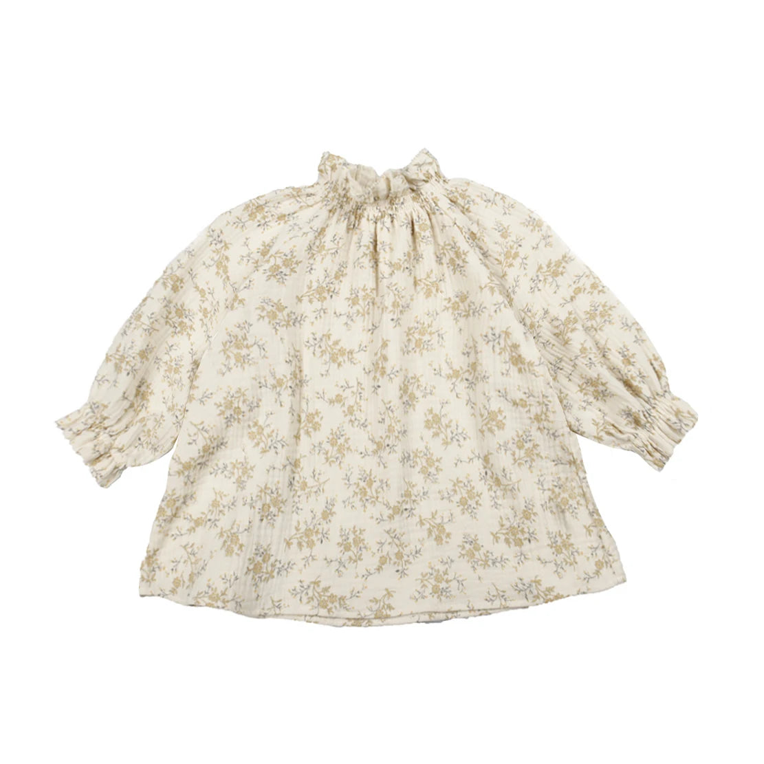Vintage Toddler Girl Dress Organic Cotton Spring Autumn Baby Girl Clothes For 0-4 Years