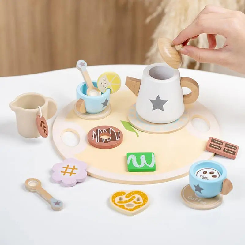 Wooden Mini Kitchen Cookware Pot Pan Cook Pretend Play Educational House Toys For Children Simulation Kitchen Utensils Girls Toy