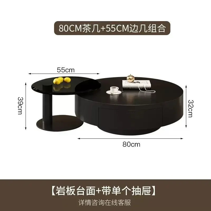 Modern Round Coffee Table For Living Room Luxury Cute Low Coffee Table Nordic Decor Table Basse Salon Furniture Living Room