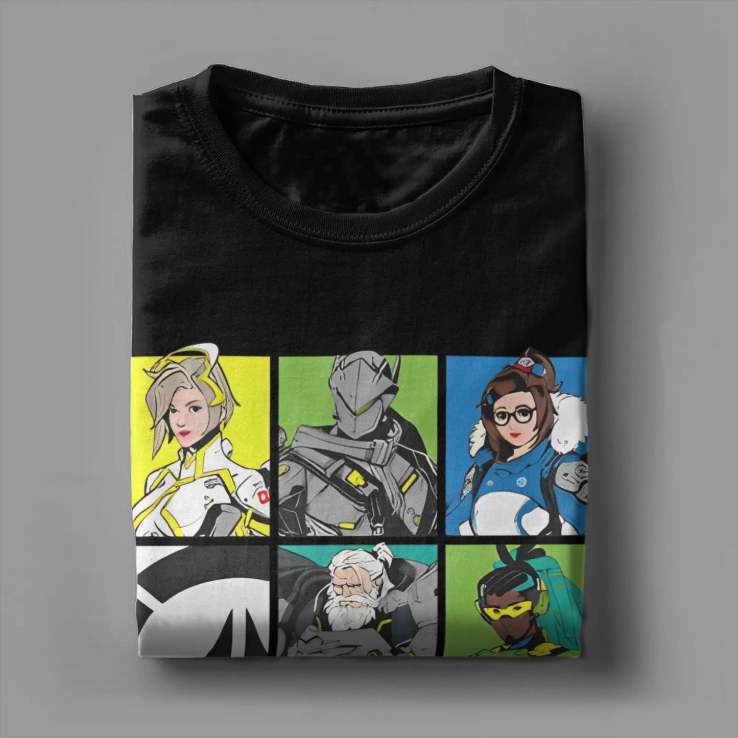Men's Overwatchs Games   T Shirts  Pure Cotton Clothing Casual Short Sleeve O Neck Tees Printed T-Shirts