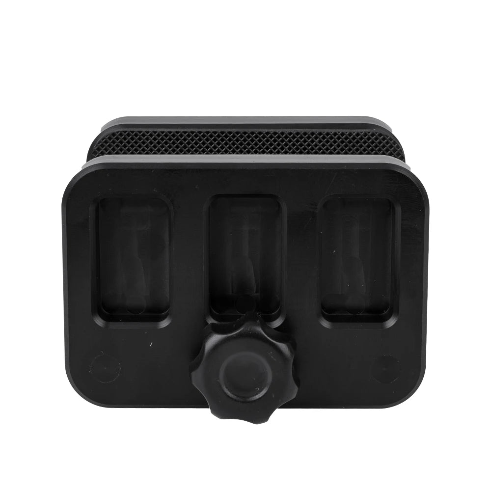 Hunting Shooting Tripod Stick Head Clamp 65mm Wide Bipod Clamp Stand Display Cradle Holder Gun Rifle Clamp Shooting Rest Saddle