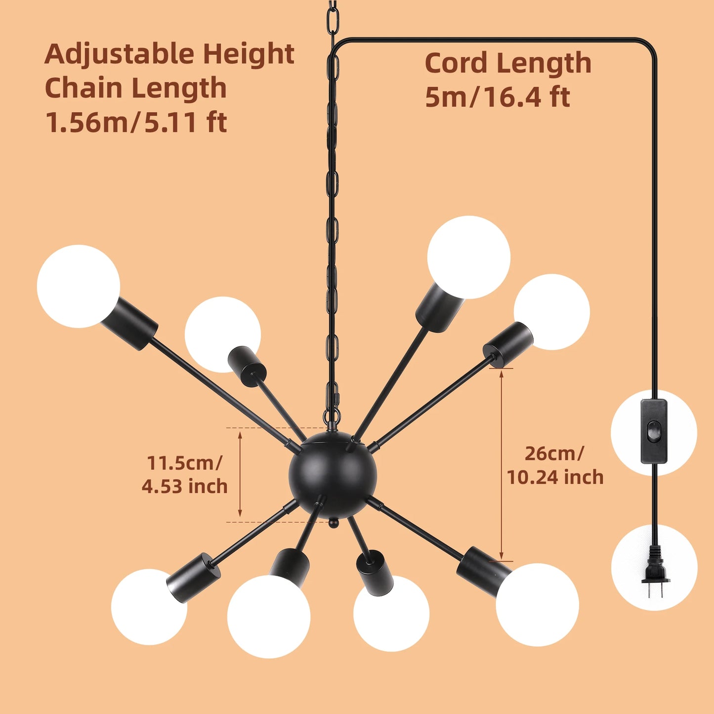 Chandelier LED Ceiling Hanging Lighting Long Position Platfond Lamp Kitchen Dinng Living House Room Pendant Light Home Decor E27