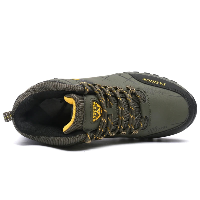 Men's Hiking Shoes Waterproof Wear-resistant Sports Camping Climbing Shoes Outdoor Trekking Tourism Shoe Fishing Hunting Boots
