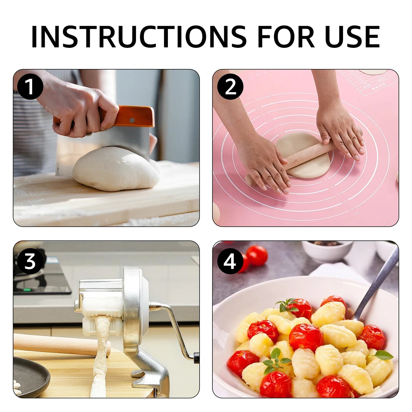 Manual Macaroni Maker Aluminum Alloy Noodle Maker Portable Hand Cranked Pasta Maker Machine For Making Italian Pasta Noodles