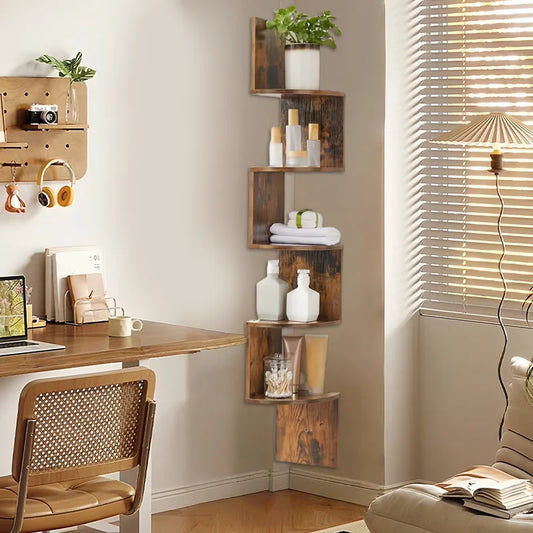 floating shelves for wall, corner shelf,, space-saving, easy installation, suitable for living room,bathroom decor，book shelf