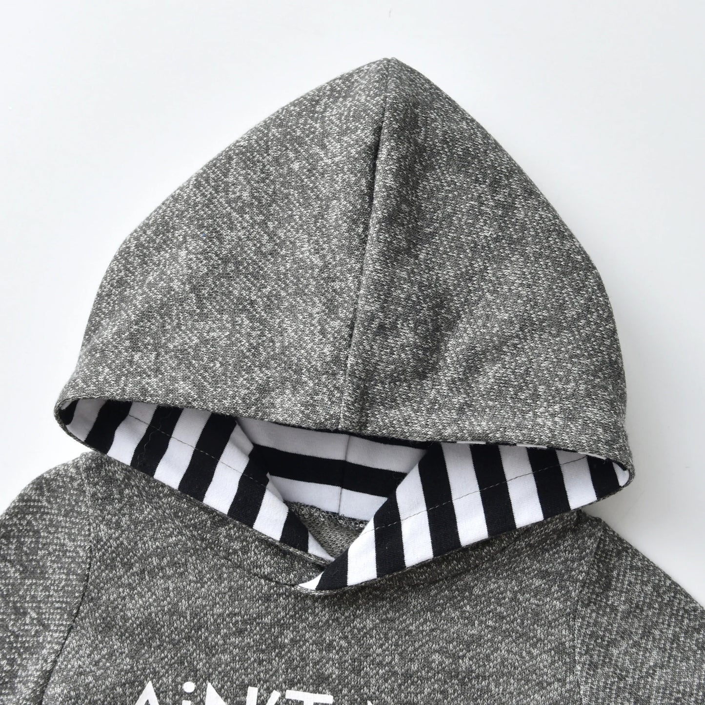 Newborn infant Baby Boy Fashion Clothes Letters Printed Hooded Romper Bodysuit Top and Long Pants Outfit Set for Toddler Boys