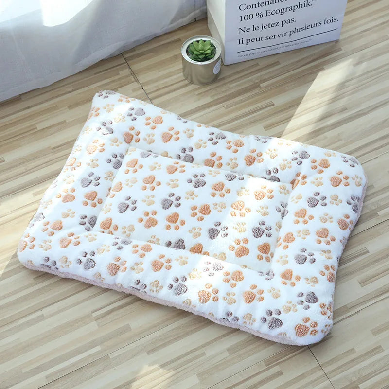 Double Sided Soft Pet Sleeping Pad Warm Dog Bed Cat Litter Lovely Mattress Cushion For Small Pets Home Blanket Pet Supplies
