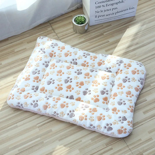 Double Sided Soft Pet Sleeping Pad Warm Dog Bed Cat Litter Lovely Mattress Cushion For Small Pets Home Blanket Pet Supplies