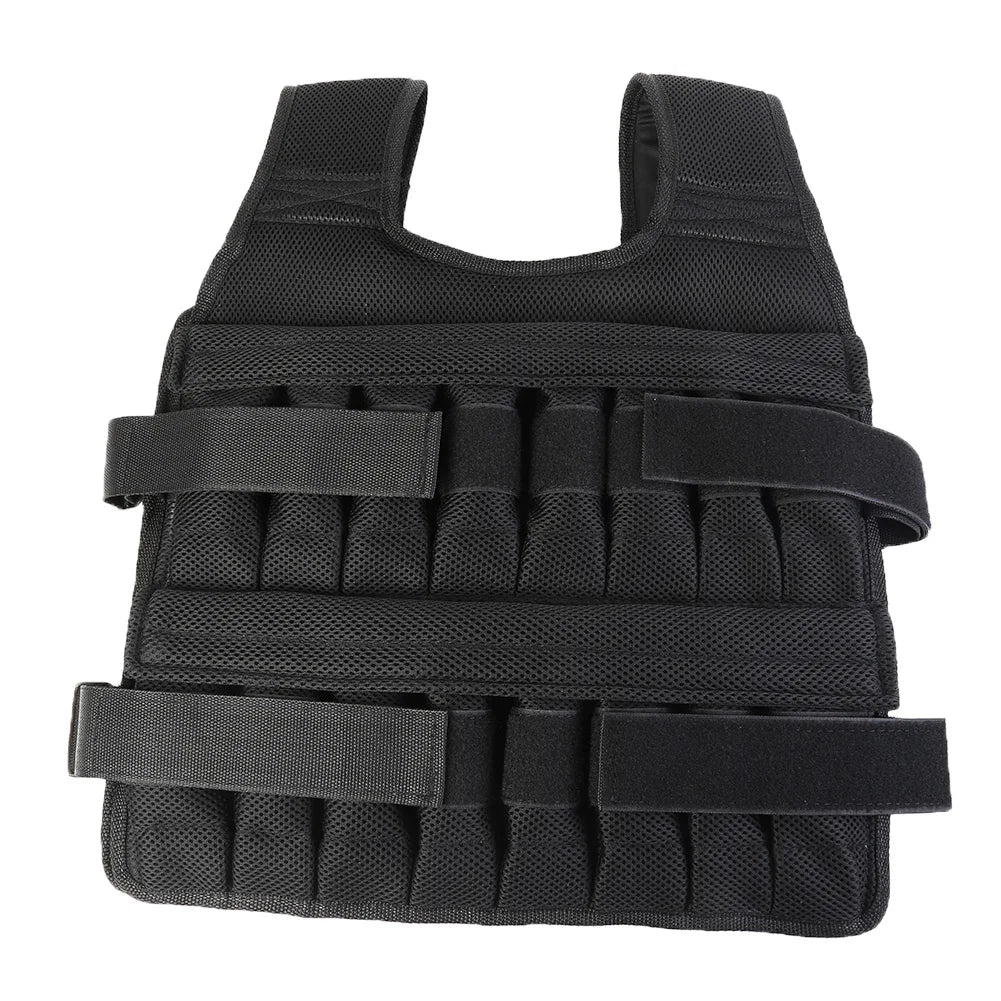 3/15/35kg Workout Weight Jacket Adjustable Weighted Exercise Vest Workout Equipment for Boxing Training Workout Running Fitness