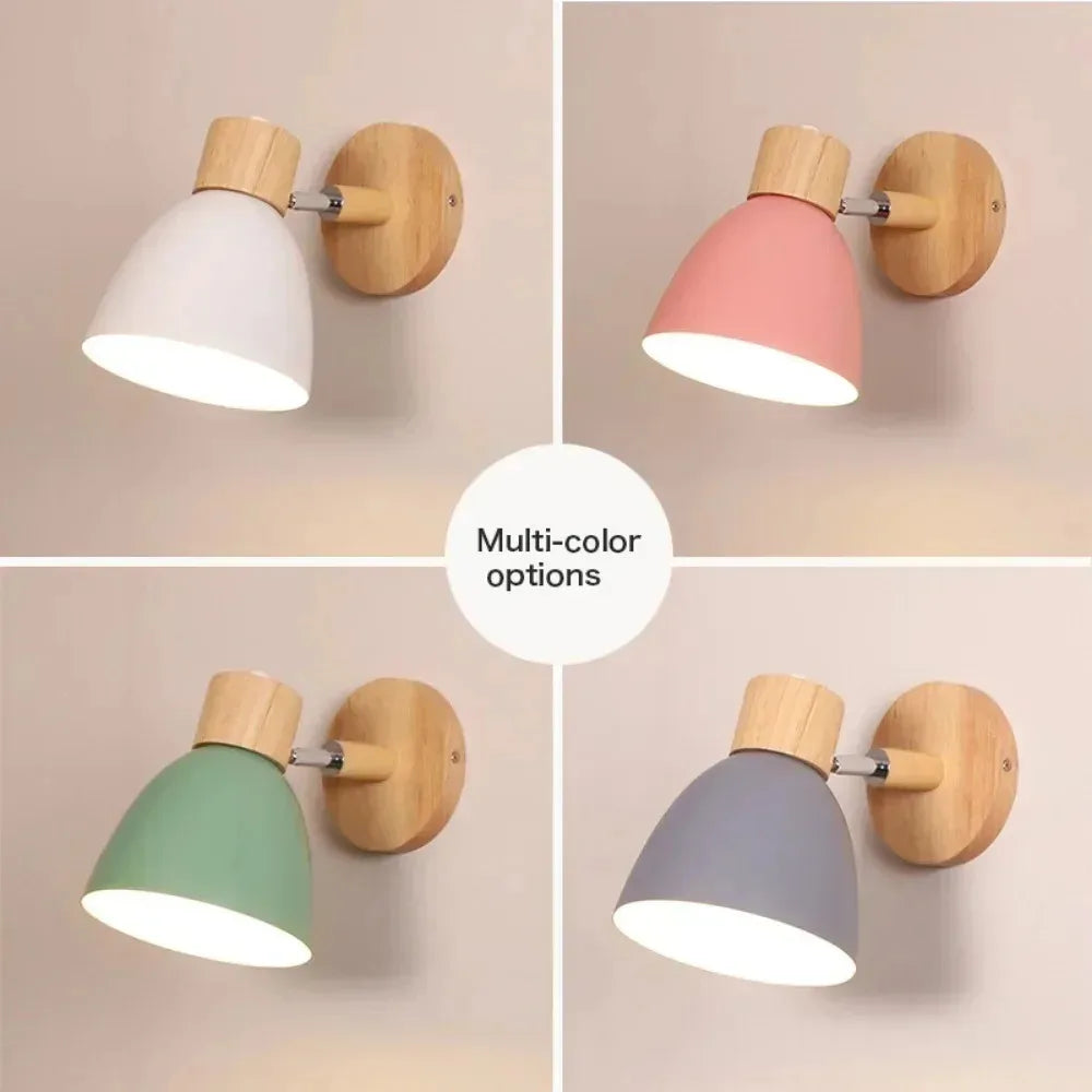 Modern Fashion Design Iron Art Circular Adjustable Home Hotel Bedroom solid color Wall Light LED Reading Light Study Balcony