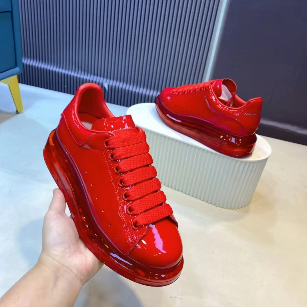 Handcrafted Leather Casual Sneakers Man Platform Trainers Unisex Originality Flat Loafers Men's Footwear