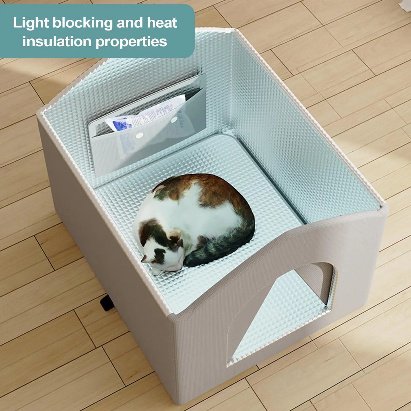 Cat House Sturdy Cooling Outdoor Weatherproof Insulated For Outdoor Indoor Cats House For Summer Shelter For Stray Barn