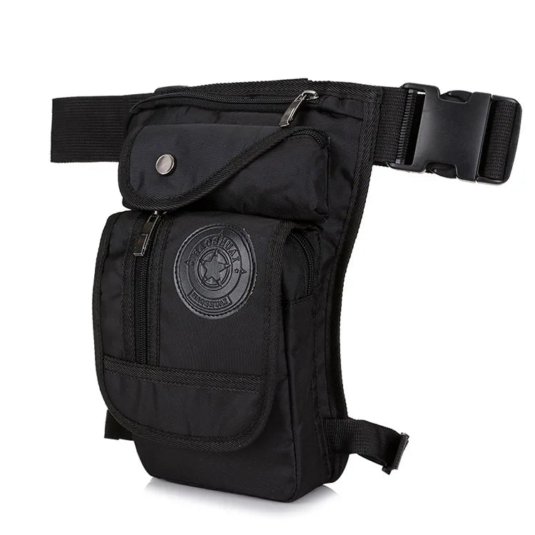 Men Drop Leg Bag Waist Fanny Pack Motorcycle Rider Tactical Military Messenger Cross Body Outdoor Sports Male Belt Hip Bum Bags
