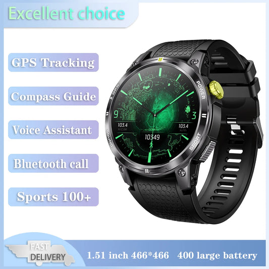 Xiaomi Mijia GPS Compass Outdoor Sport Smart Watch Men Voice Assistant Bluetooth Call Heart Rate Monitor Fitness Women's Watches