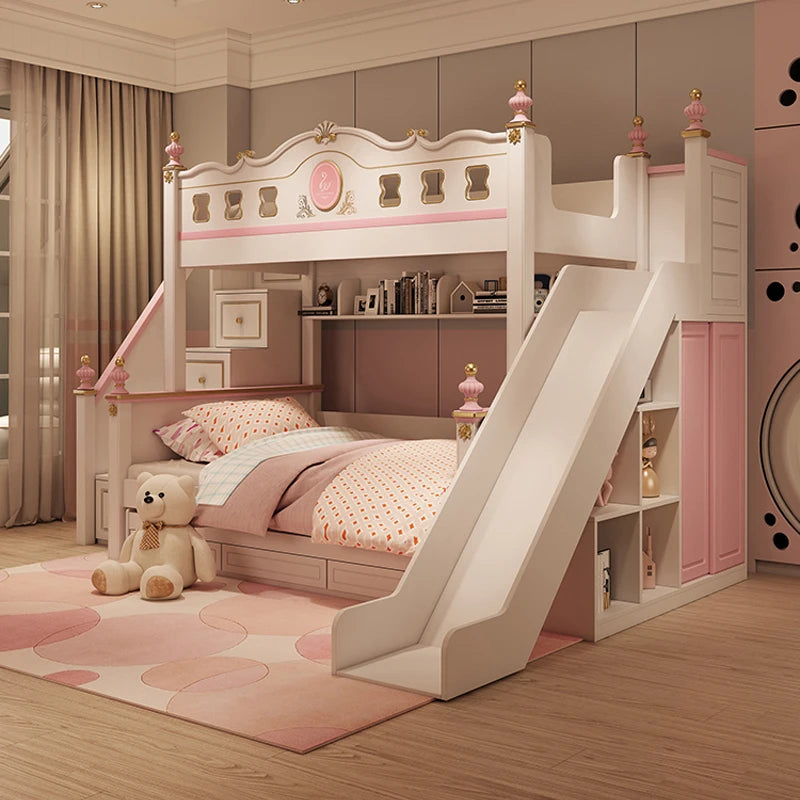 sliding loft bed frame with drawer storage modern luxury bases master bunk beds for kids white girl day bed bedroom furniture