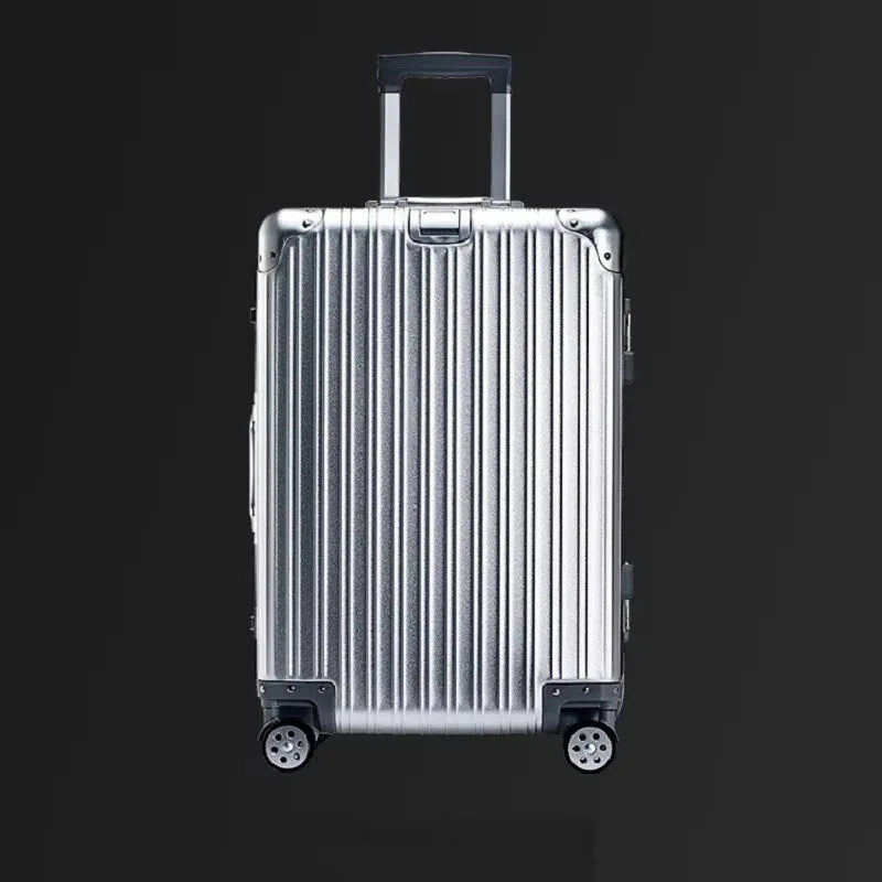 20/24/26/29 Inch Lightweight Aluminum-Magnesium Alloy Carry-on Suitcase - Cabin Luggage Business Travel Trolley w/Spinner Wheels
