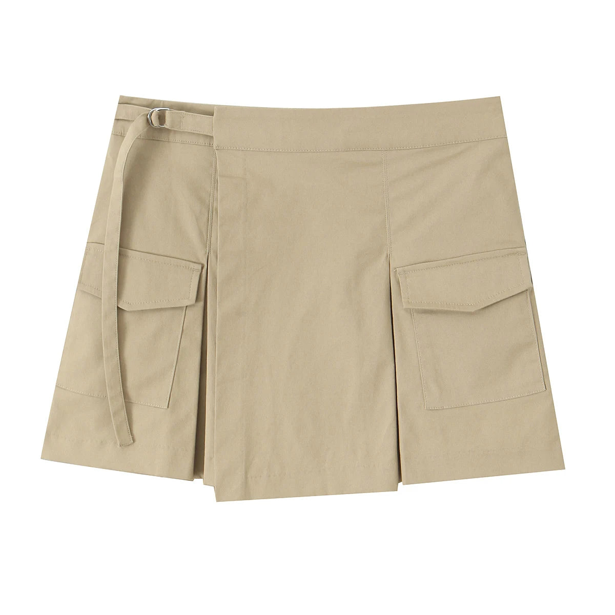 Women's clothing 2025 summer new product fashionable and versatile work style wide pleated decoration high waist skirt pants