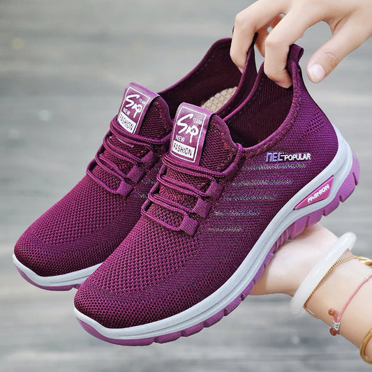 women shoes，sneakers for women，women's summer sneakers，sneaker Breathable Mesh  Soft Sole Fashion，sale shoes with free shipping
