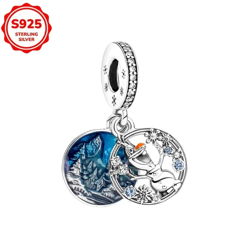 For Original Women 925 Bracelet Bangle Pendant Charm Disney Stitch 925 Sterling Silver Boutique Bead DIY Jewelry Gift New in Hot