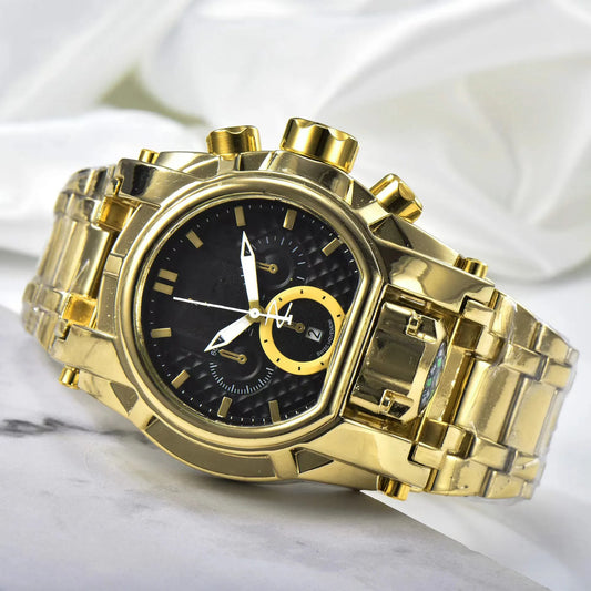 Men's Chronograph Watch - Luxury Invincible Relógio Masculino
