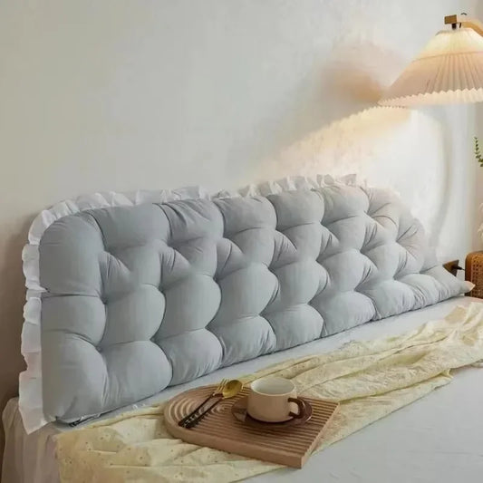 Headboard Pillow Tatami Bed Sleeping Neck Body Bed Soft Bedside Cushion Rectangular Large Backrest Support Bolster BedRoom Decor