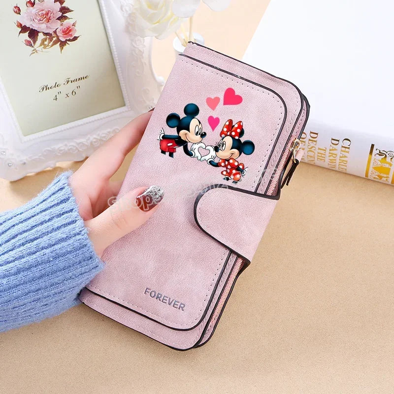 Mickey Minnie Wallet Women Wallets Card Wallet Coin Wallet Womens Bags for Women Purse ID Wallets Female Coin Purse Girls Gift