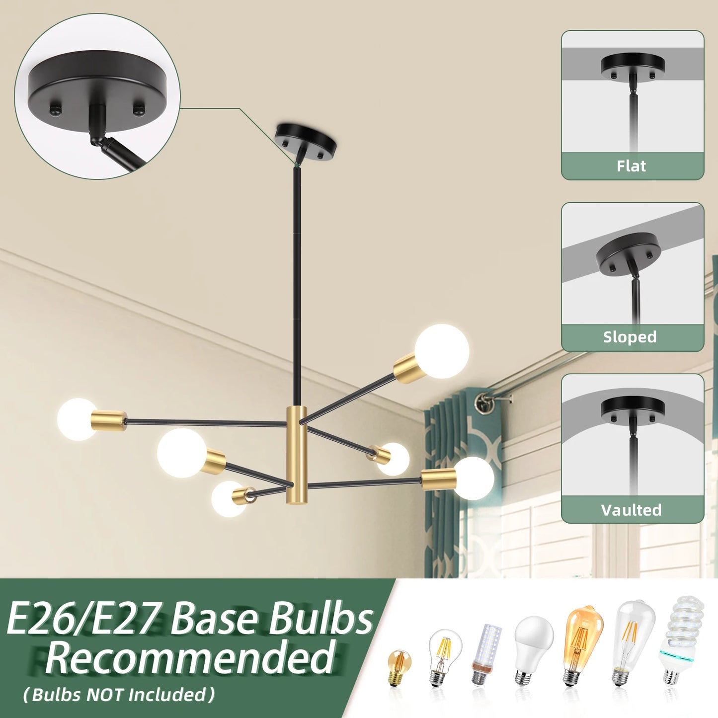 Chandelier LED Ceiling Hanging Lighting Long Position Platfond Lamp Kitchen Dinng Living House Room Pendant Light Home Decor E27
