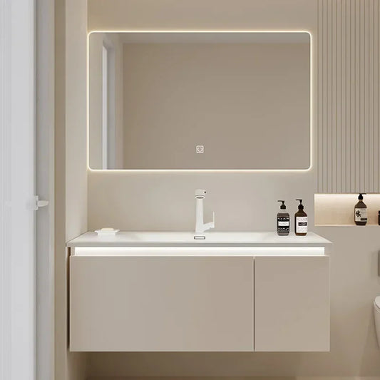 Washbasin Storage Bathroom Cabinets Mirror Wall Shelf Tool Drawer   Display Casa Arredo Room Furniture YY50BC
