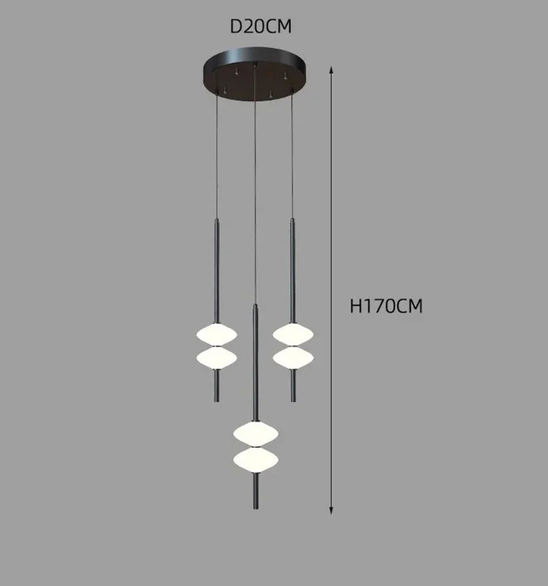 Modern Home Decoration Chandelier for A Living Room A Living Room Staircase Pendant Lamp Interior Lighting Hanging Luminaires