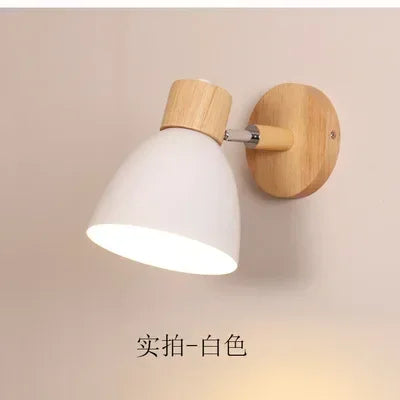 Modern Fashion Design Iron Art Circular Adjustable Home Hotel Bedroom solid color Wall Light LED Reading Light Study Balcony