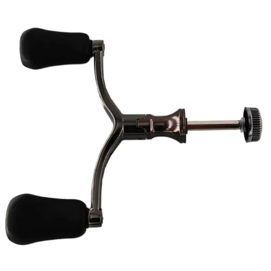 Double Reel Fishing Reel Handle Light Weight Ergonomic Design Fishing Knob Grip Reusable Sturdy Rocker Spinning Reel Replacement