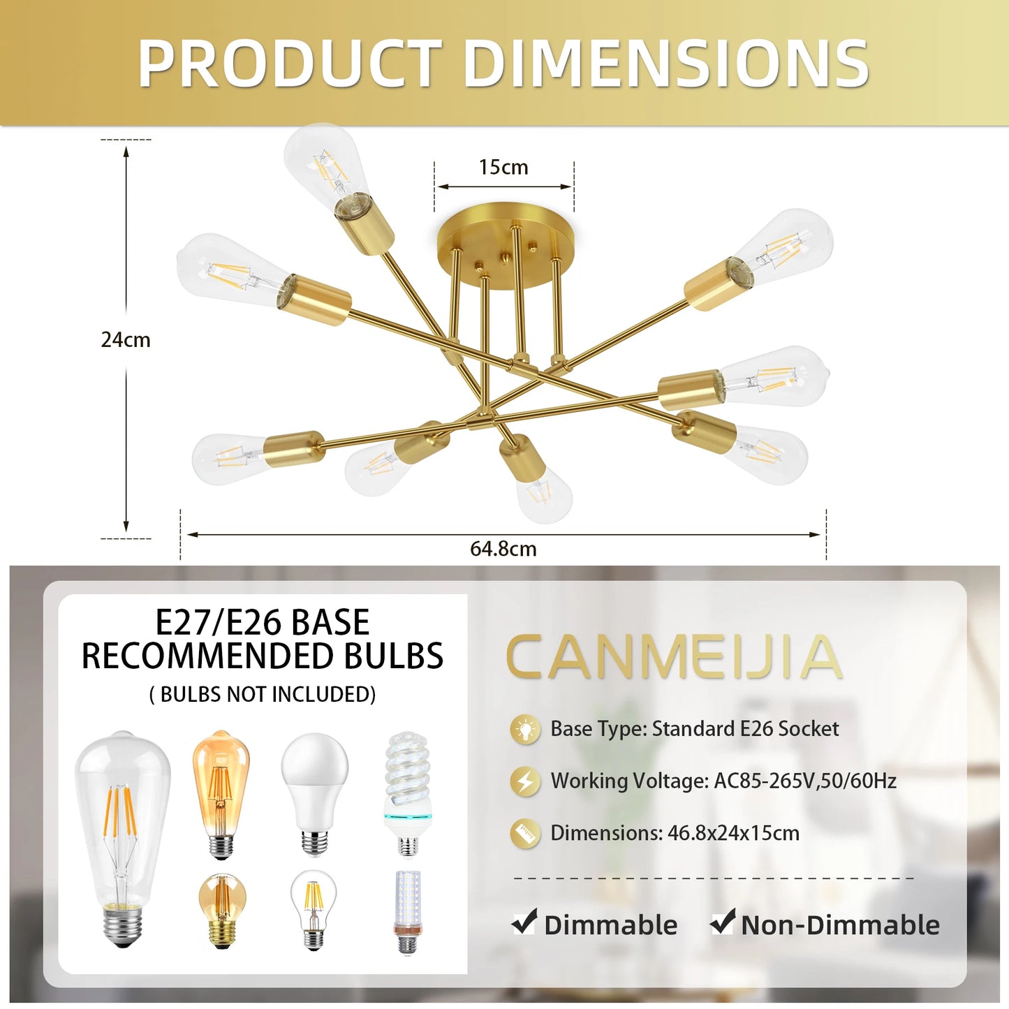 Chandelier LED Ceiling Hanging Lighting Long Position Platfond Lamp Kitchen Dinng Living House Room Pendant Light Home Decor E27