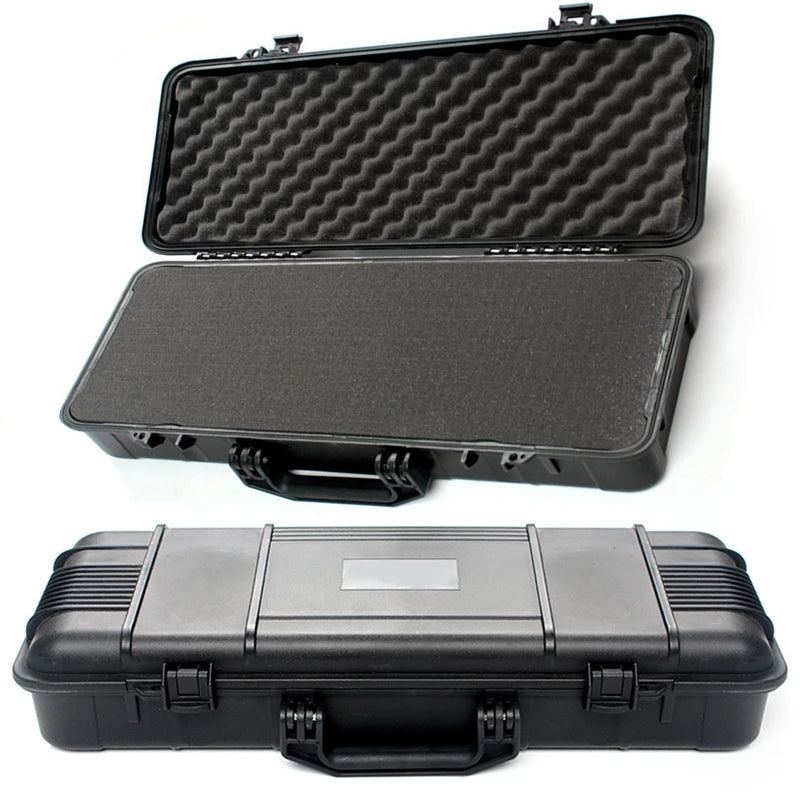 Tactical Safety Gun Bag Case Shockproof Box Storage Foam Instrument Tool Box Hunting Equipment Protective Sealed Box with Sponge