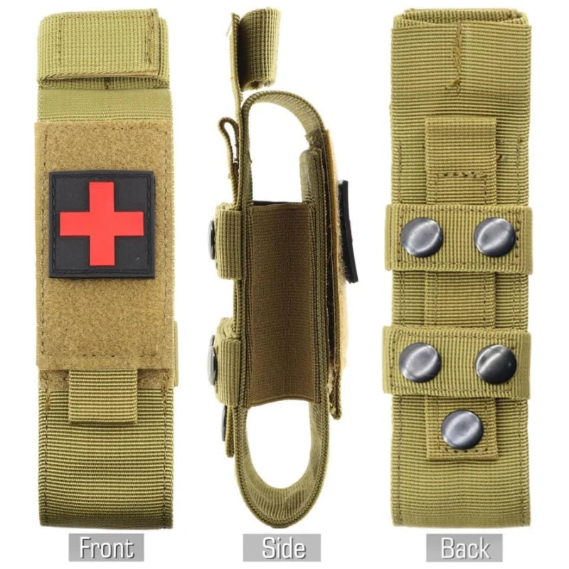 Tactical Emergency Tourniquet Pouch And Medic Shears Pouch Outdoor Hunting Knife Holster Outdoor Emergency Equipment